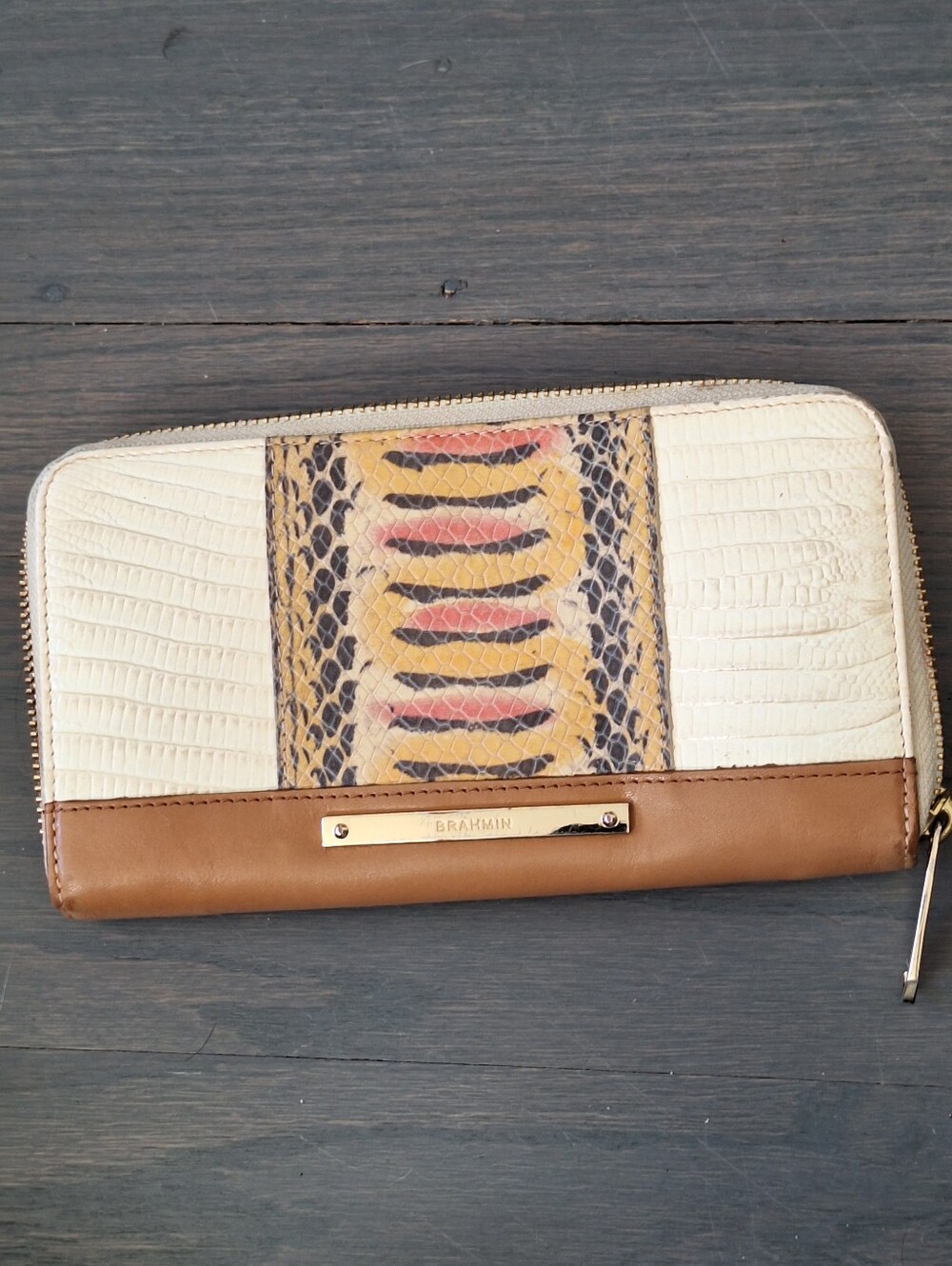 Brahmin Siri wallet Yellow Canyon